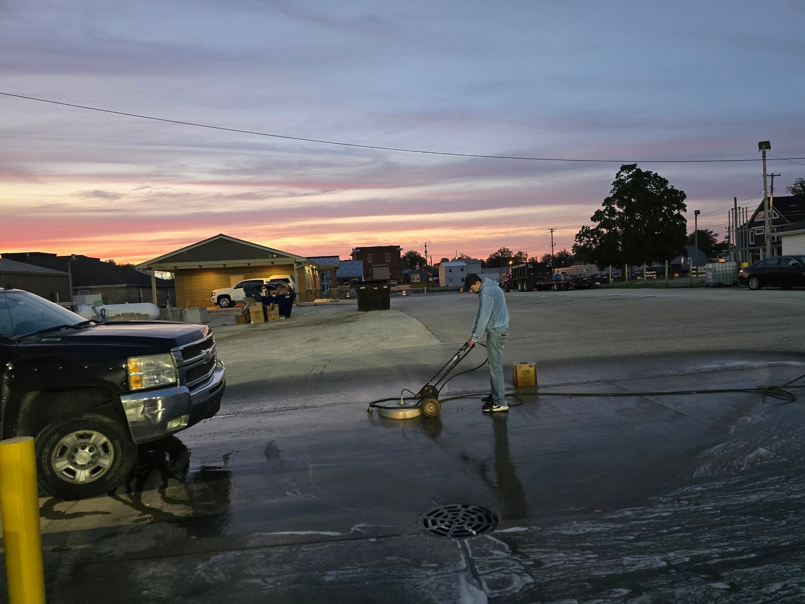 Dumpster Pad Washing